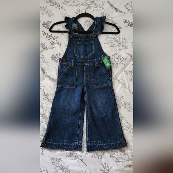 GAP Girls Ruffle Overalls - Picture 3 of 13